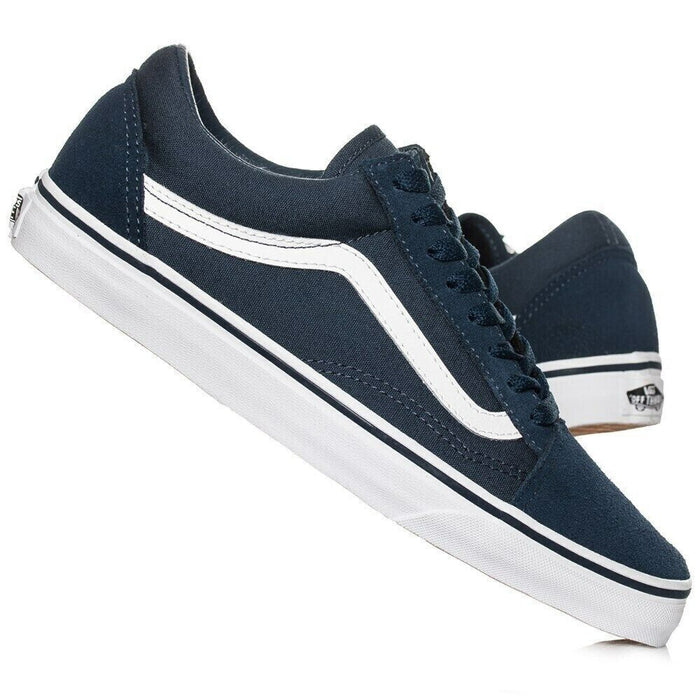 Vans 'Old Skool' Suede - Blue & White Trainers UK 8