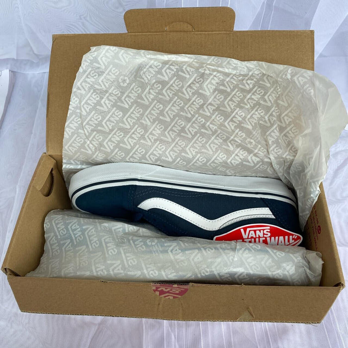 Vans 'Old Skool' Suede - Blue & White Trainers UK 8.5