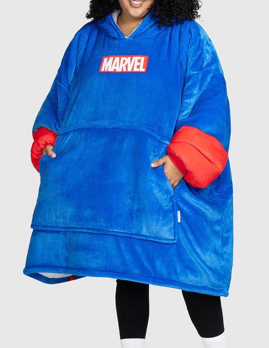 The Oodie Blanket Hoodie: Wearable Blanket - Spiderman - Adult