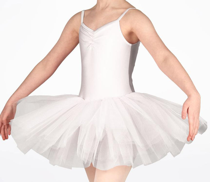 Alegra Basic Girls Camisole Tutu Dress - White 11-12 years