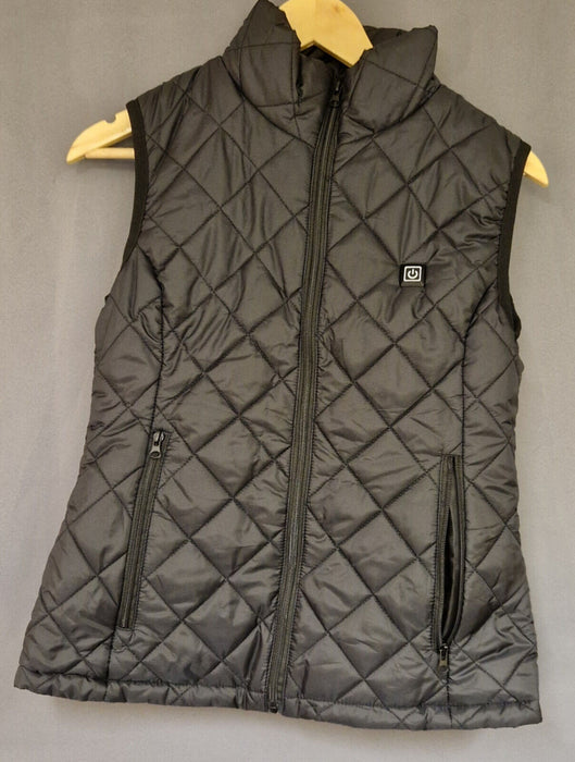 Padded Heated Gilet Black - Small - *Requires Battery Bank*