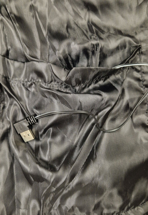 Padded Heated Gilet Black - Small - *Requires Battery Bank*
