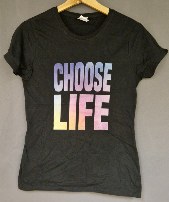 Choose Life Multi Coloured T-Shirt - Womens Medium