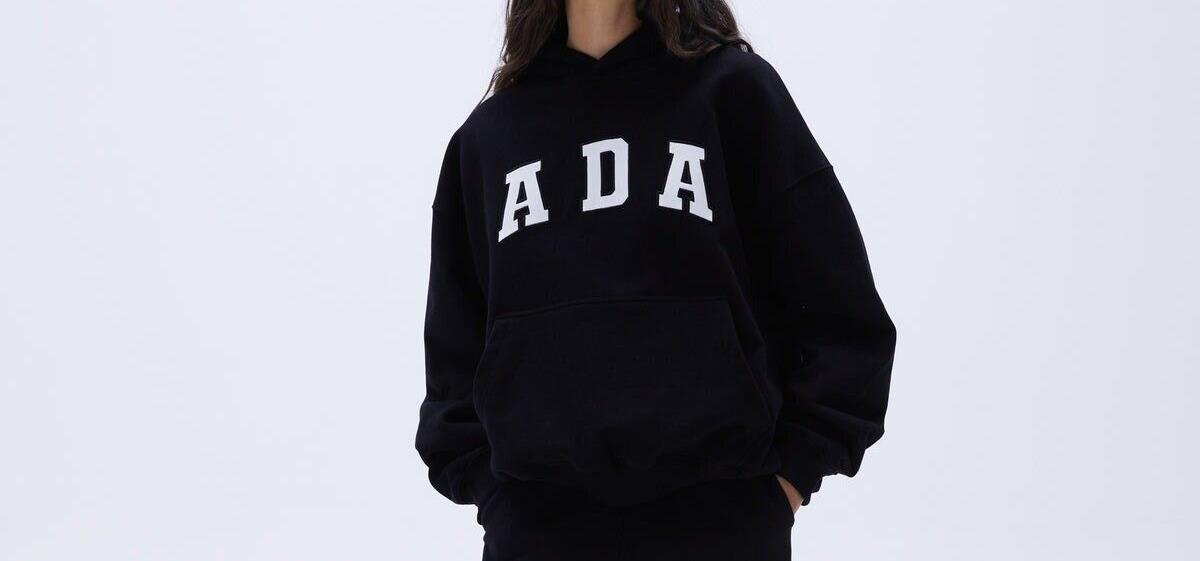 ADA Oversized Hoodie Black Medium