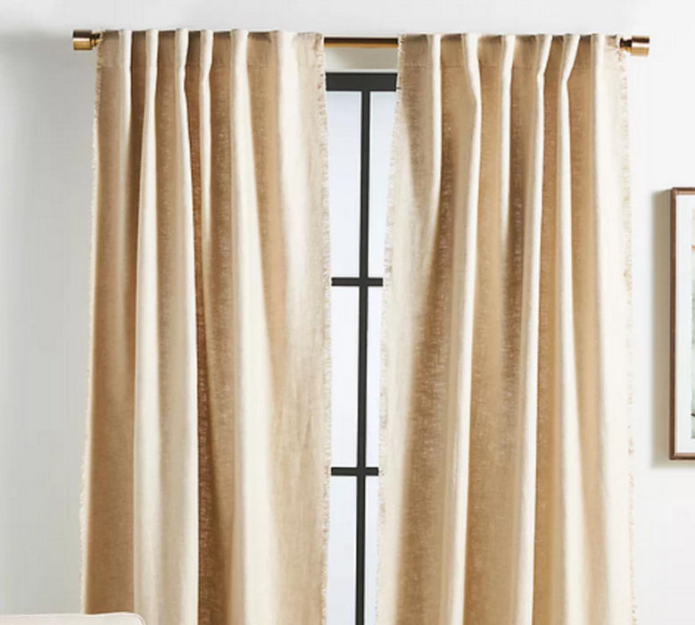 Anthropologie Lenox Curtain - 50 X 84 NEUTRAL Colour