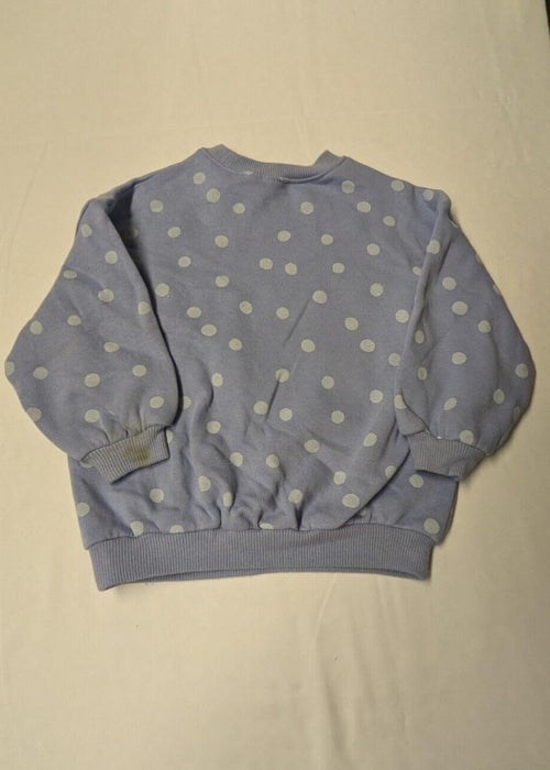 Next Kids Girls Blue Caterpillar Rainbow Jumper 3-4Years