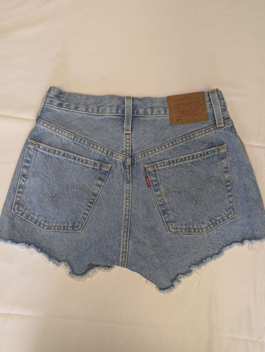 Levis Womans Blue Denim Shorts Waist 25