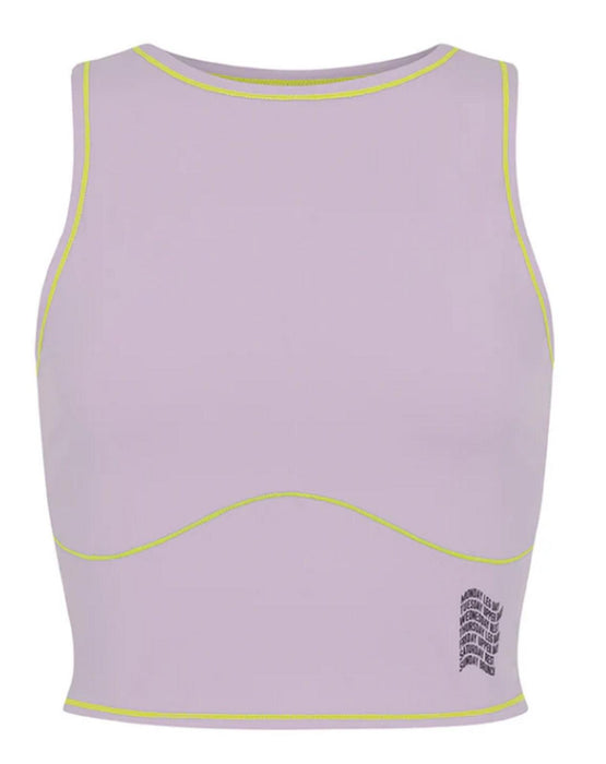 Ellen-Clo Racer Crop Top - Lilac - Large