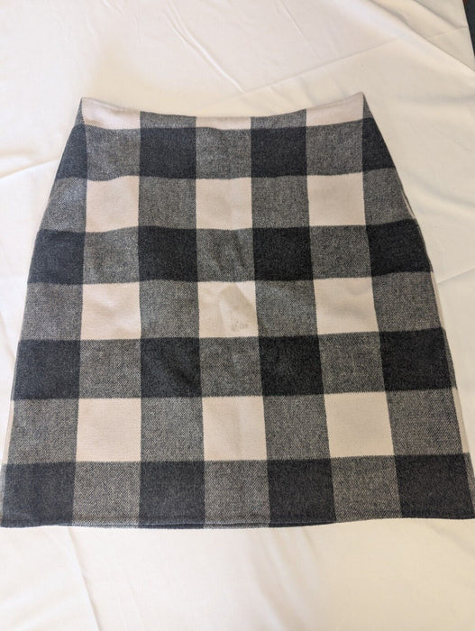 Weekend MaxMara Black and White Chequered Skirt UK12