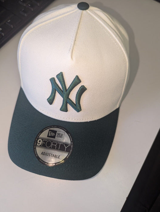 New York Yankees MLB Off White A-Frame 9FORTY Adjustable Cap