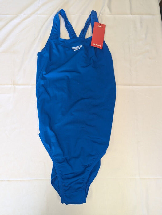 Speedo Womans Blue Swimsuit Medalist AF GB 20/42