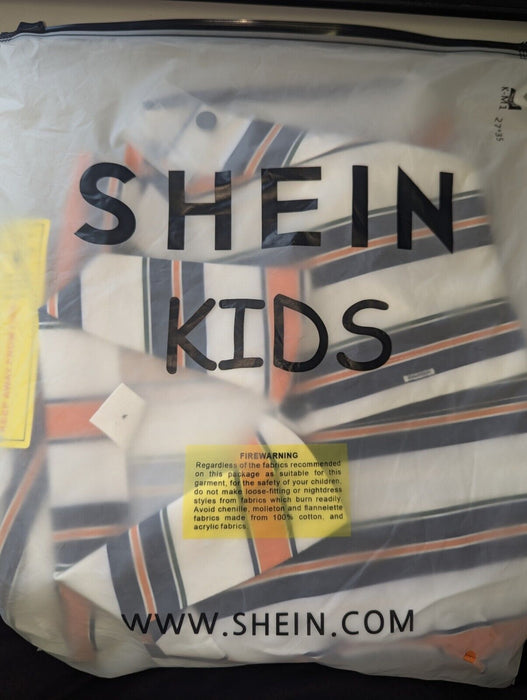 Shein Kids Multicoloured Stripe Shirt & Shorts Set 18-24 Months