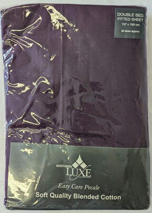 Northern Luxe Double Bed Sheet - Purple - 137cm X 190cm