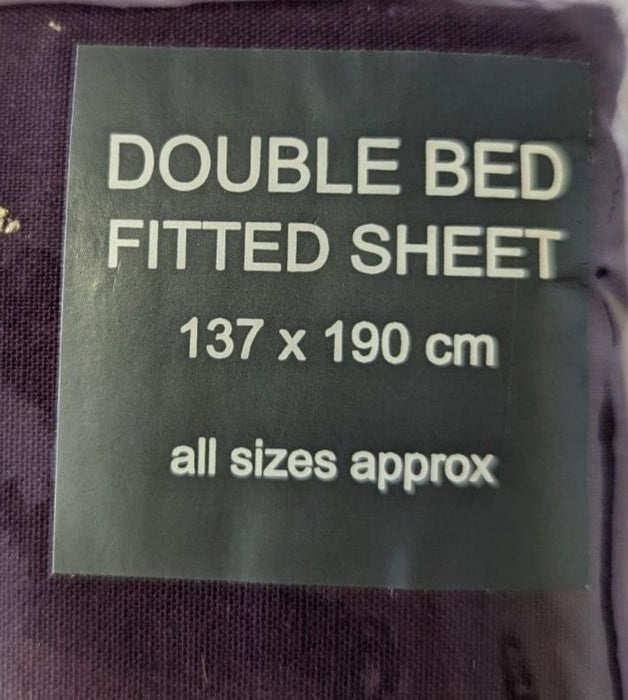 Northern Luxe Double Bed Sheet - Purple - 137cm X 190cm