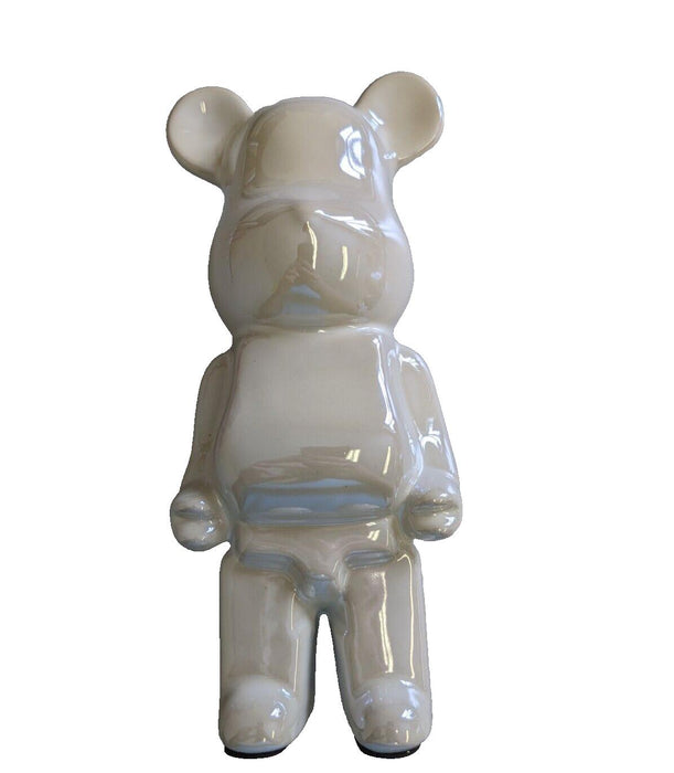 19CM Bear Ornament White