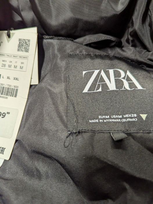 Zara Extra Long Puffer Coat - Medium