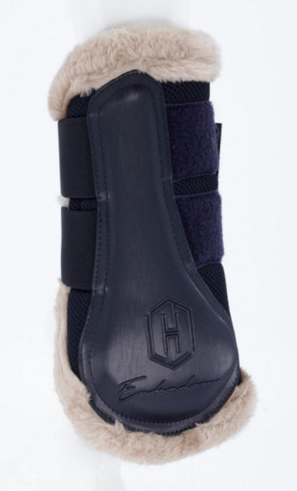 ESKADRON Tendon Boots Mesh Faux Fur - Large - Navy