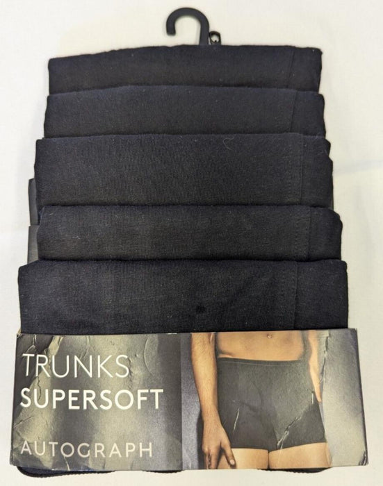 AUTOGRAPH SUPERSOFT 5 PACK TRUNKS SIZE Medium RRP £38