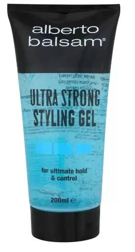 4 X Alberto Balsam Ultra Strong Styling & Control Hair Gel 200ml - Free Shipping