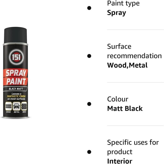 SPRAY PAINTS ALL PURPOSE AEROSOL MATT GLOSS SATIN PRIMER GLITTER NEON FOR PAINT