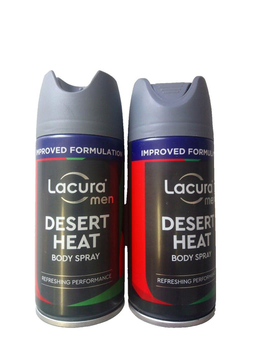 Aldi Lacura Men - Desert Heat Body Spray 150mL 2 pack