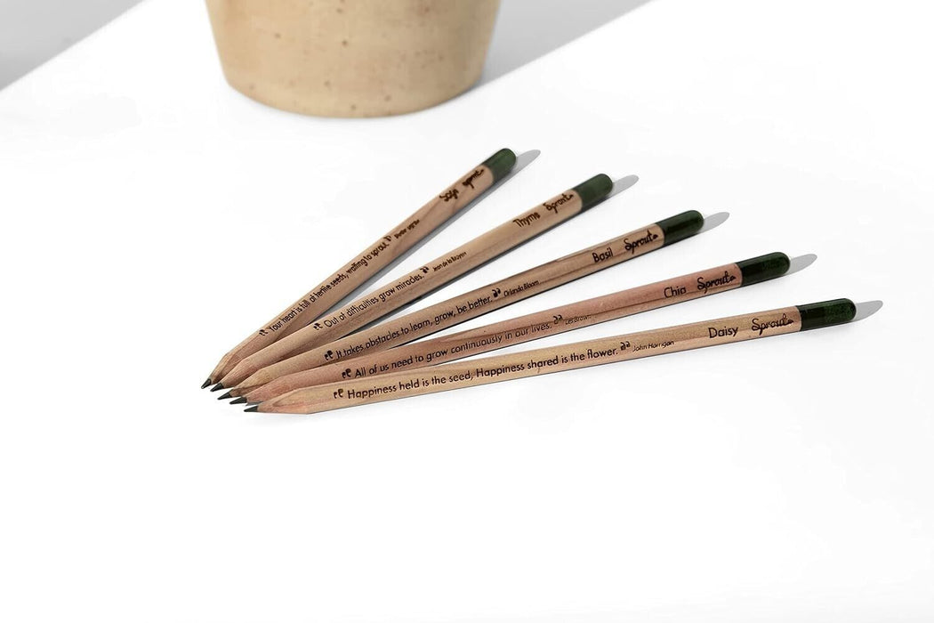 5 Sprout Pencils Plant Your Pencil