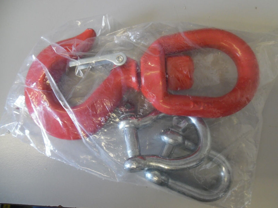 Large Lifting Swivel Hook With Safety Catch 0.5 Ton 170 cm L