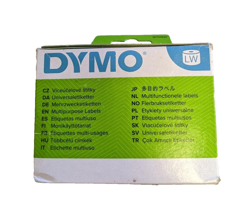 DYMO LW Multipurpose Label Adhesive Black on White 32 x 57 mm 1000 Labels