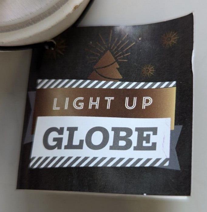 Light Up Globe Christmas Theme