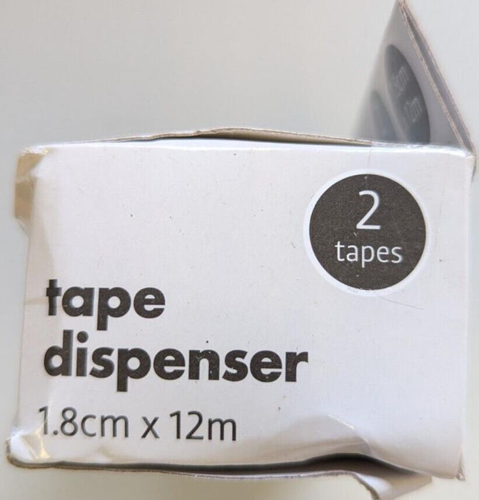 Tape Dispenser - 2 Tapes - 1.8cm x 12m