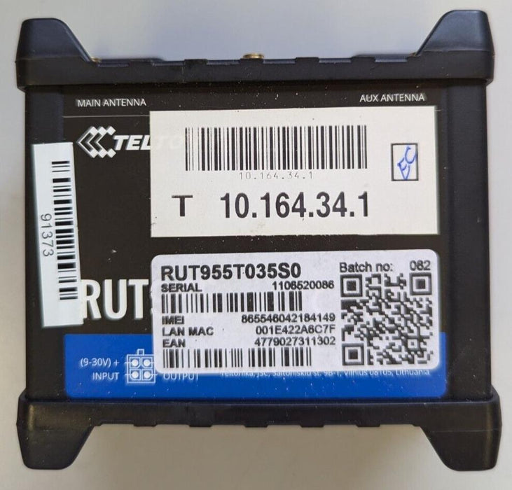 Teltonika RUT955 4G Dual Sim RS232 / RS485 Industrial Cellular Router