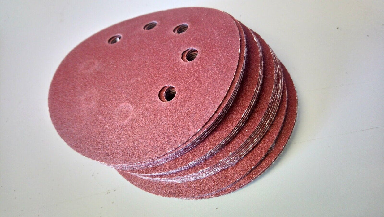 25 Piece - P120 Grit 5in Hook & Loop - Orbital Sander Discs