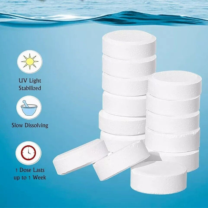 2x  Swimming Pool Cleaning Chlorine Tablets Floating Chemical Dispenser 50g