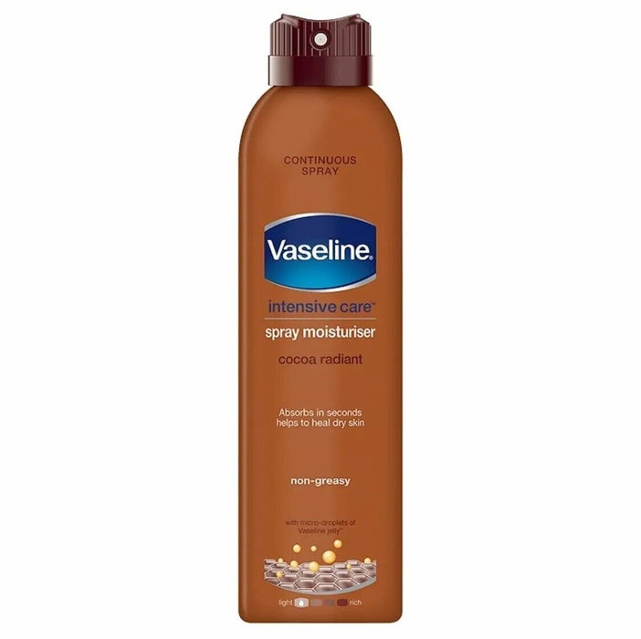 VASELINE Spray And Go Body Moisturiser Cocoa Radiant 190ML