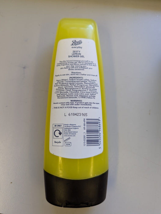 Boots Everyday Zesty Lemon Shower Gel - 250ml