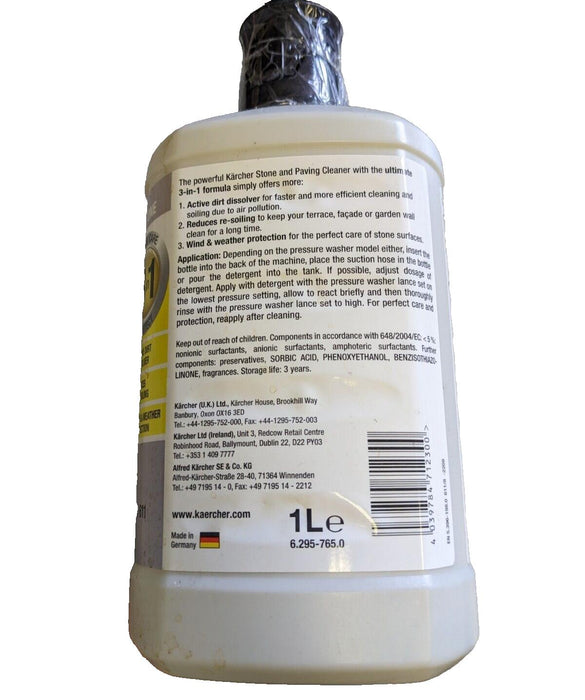 Karcher Stone And Paving Cleaner 3 in 1 Detergent 1L - Buy From a Karcher Center