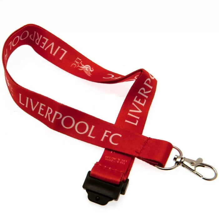 Liverpool FC Nylon Lanyard With Metal Clip Official Merchandise NEW UK