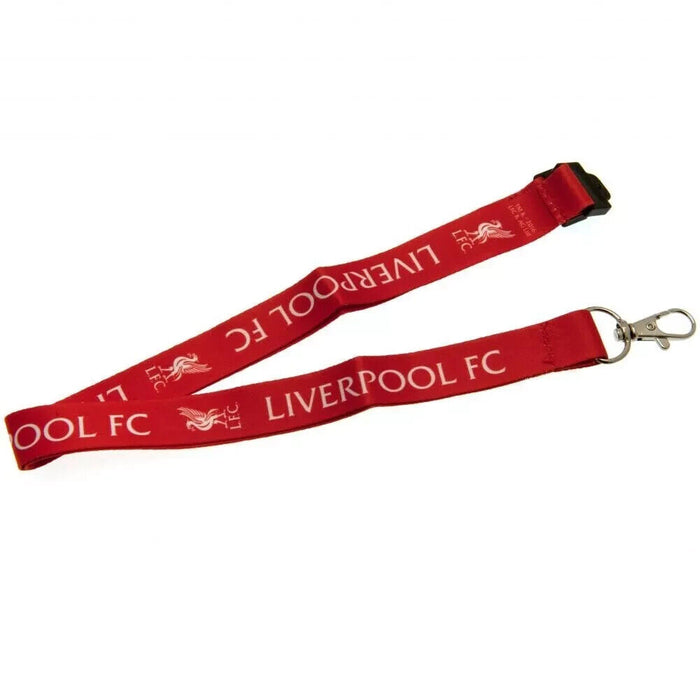 Liverpool FC Nylon Lanyard With Metal Clip Official Merchandise NEW UK