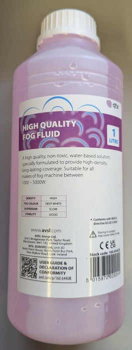 QTX High Quality Fog Fluid Pink - 1L - HQ-FOG-1L