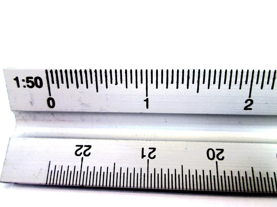 Aluminium Scale Ruler Triangular Engineer Architect Technical Drawing TZ MS150