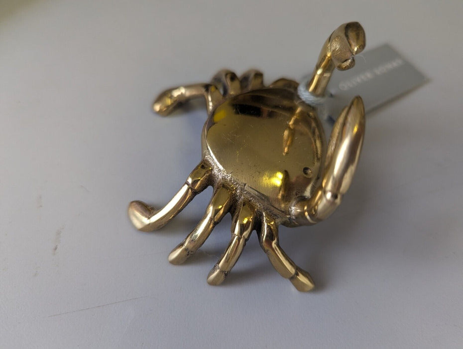 Oliver Bonas Crab Gold Metal Ring Holder