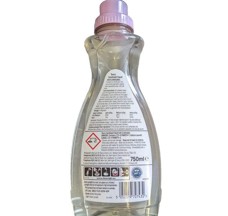 Tesco Handwash Liquid Silk and Delicates 750ml