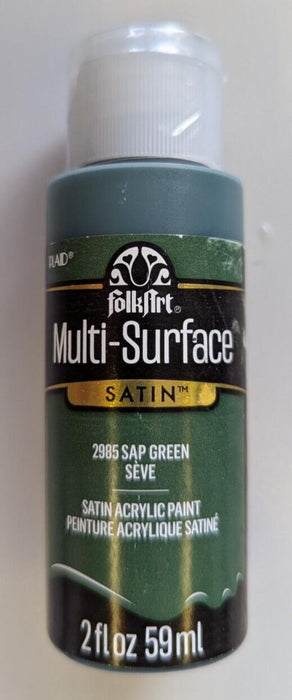 Folk Flrt Multi-Surface Satin - 2985 Sap Green - 59ml