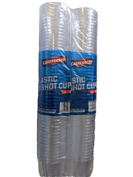 100 Plastic Shot Cups 30ml