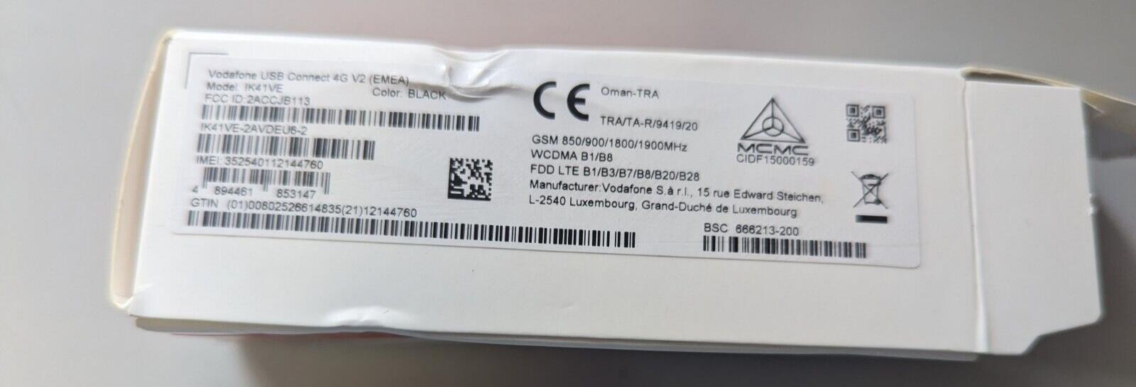 Vodafone USB Connect 4G V2 Model - IK41VE