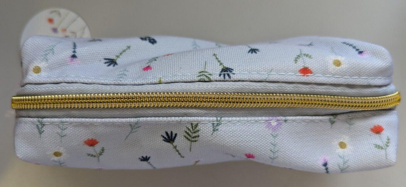 Floral Light Blue Pencil Case