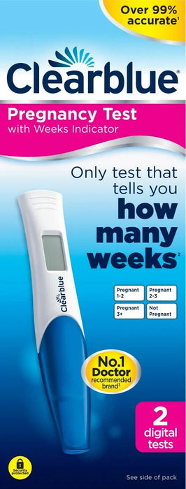 Clearblue Pregnancy Test Digital Weeks Indicator Over 99% Accurate - 2 Tests