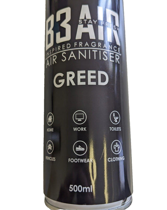 B3 Air Air Sanitiser Greed . 500 Ml.