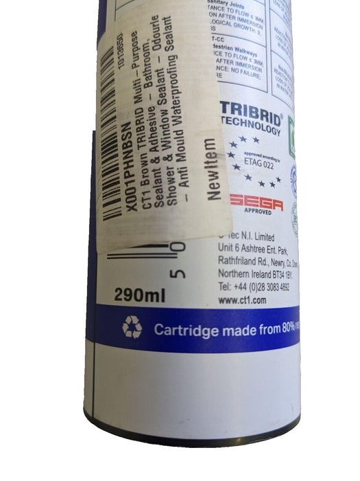 CT1 Sealant & Construction Adhesive, brown 290ml