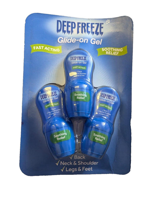 DeepFreeze Glide-On Gel, 3 × 50g